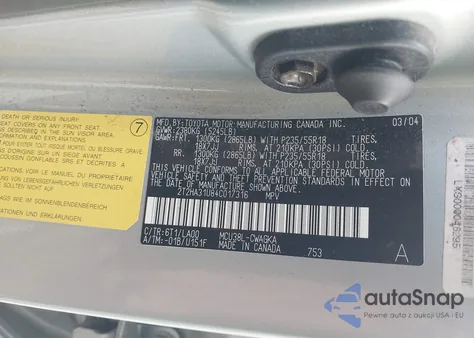 2004 Lexus Rx 330 from USA, damaged, VIN 2T2HA31U84C017316